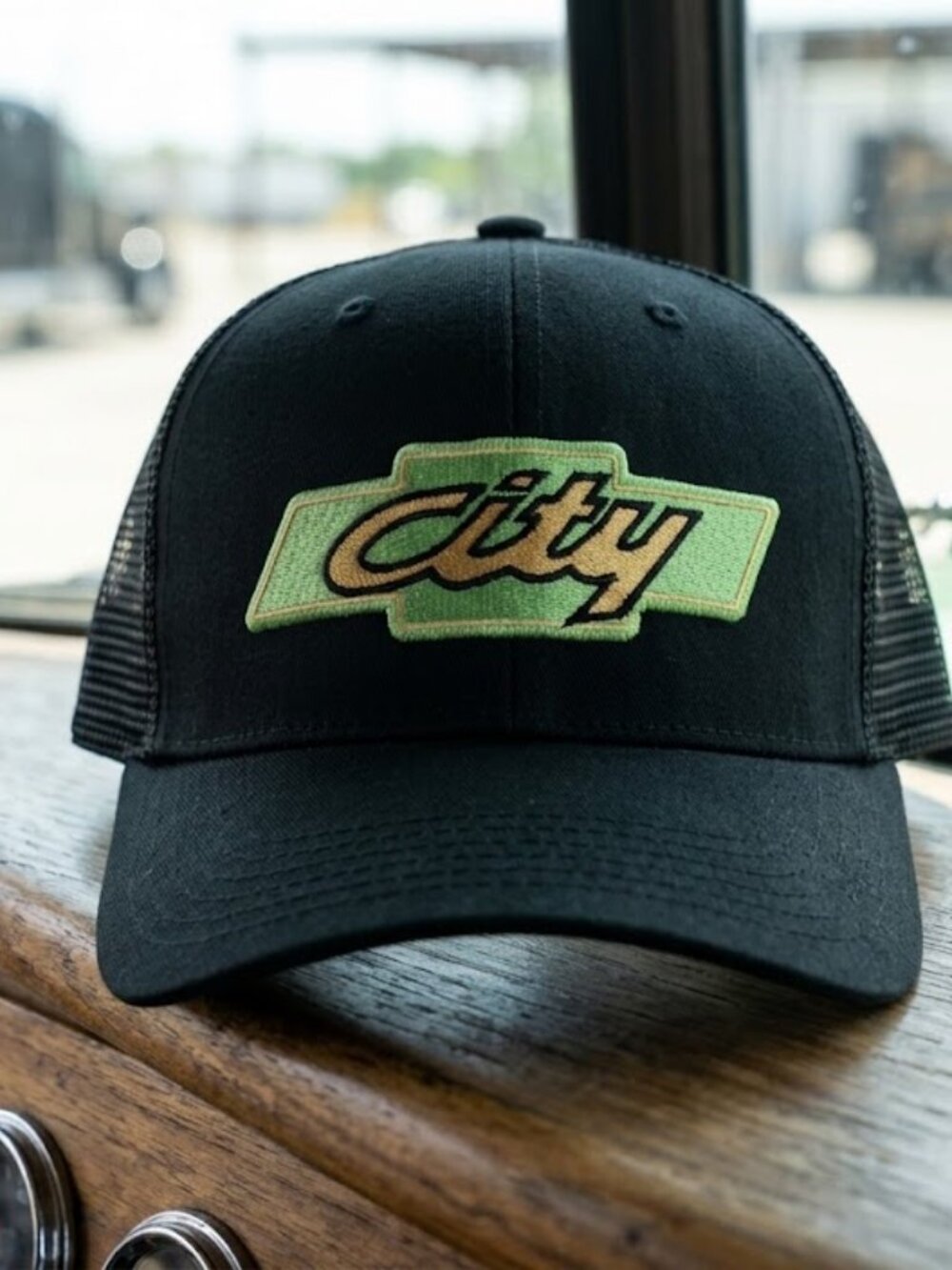 City Chevrolet Days of Thunder Cole Trickle Embroidered Black Trucker Hat NASCAR